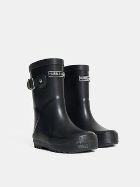 Hubble + Duke Kids Black Rain Boots